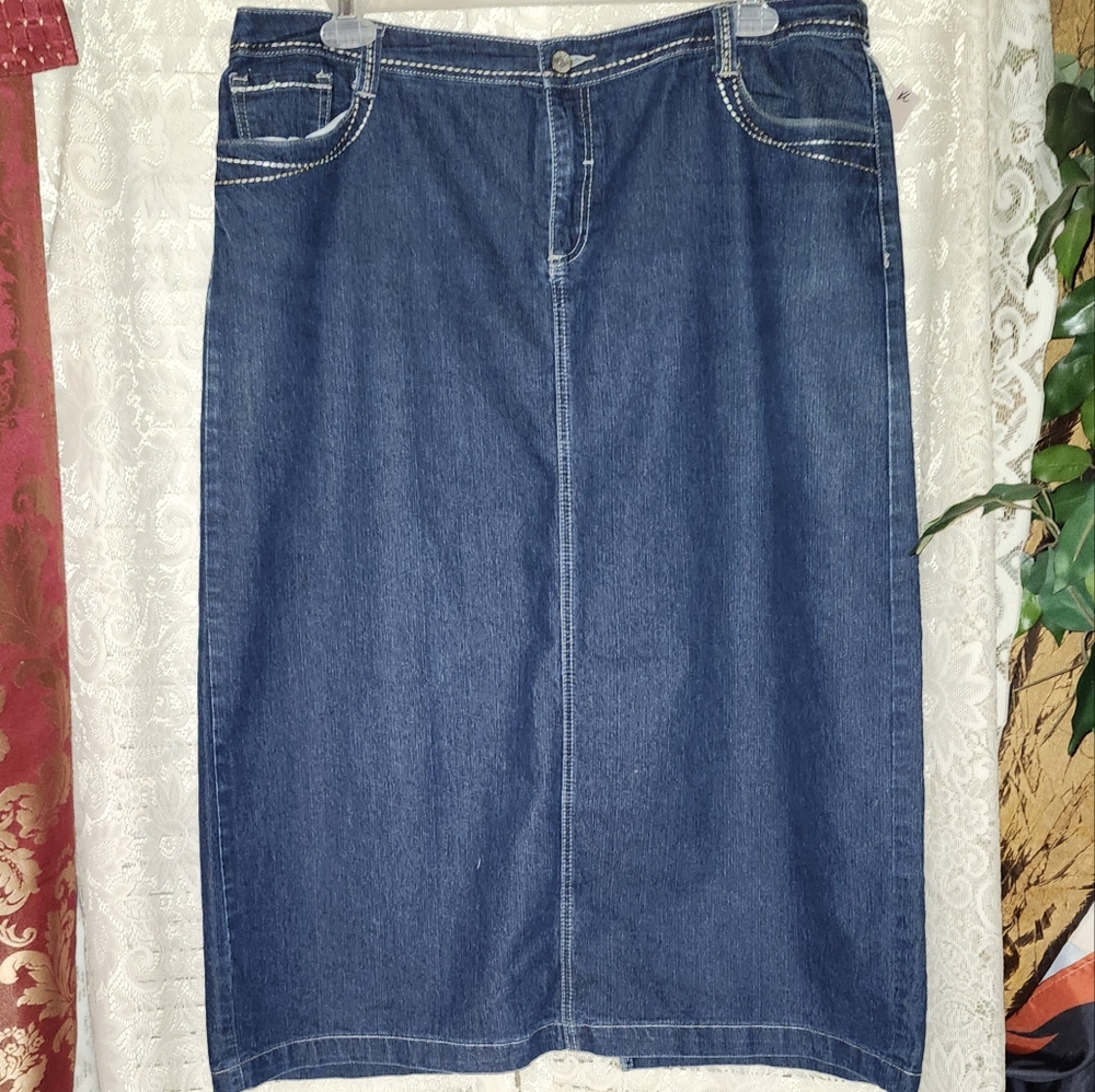 CATO  DENIM MAXI SKIRT